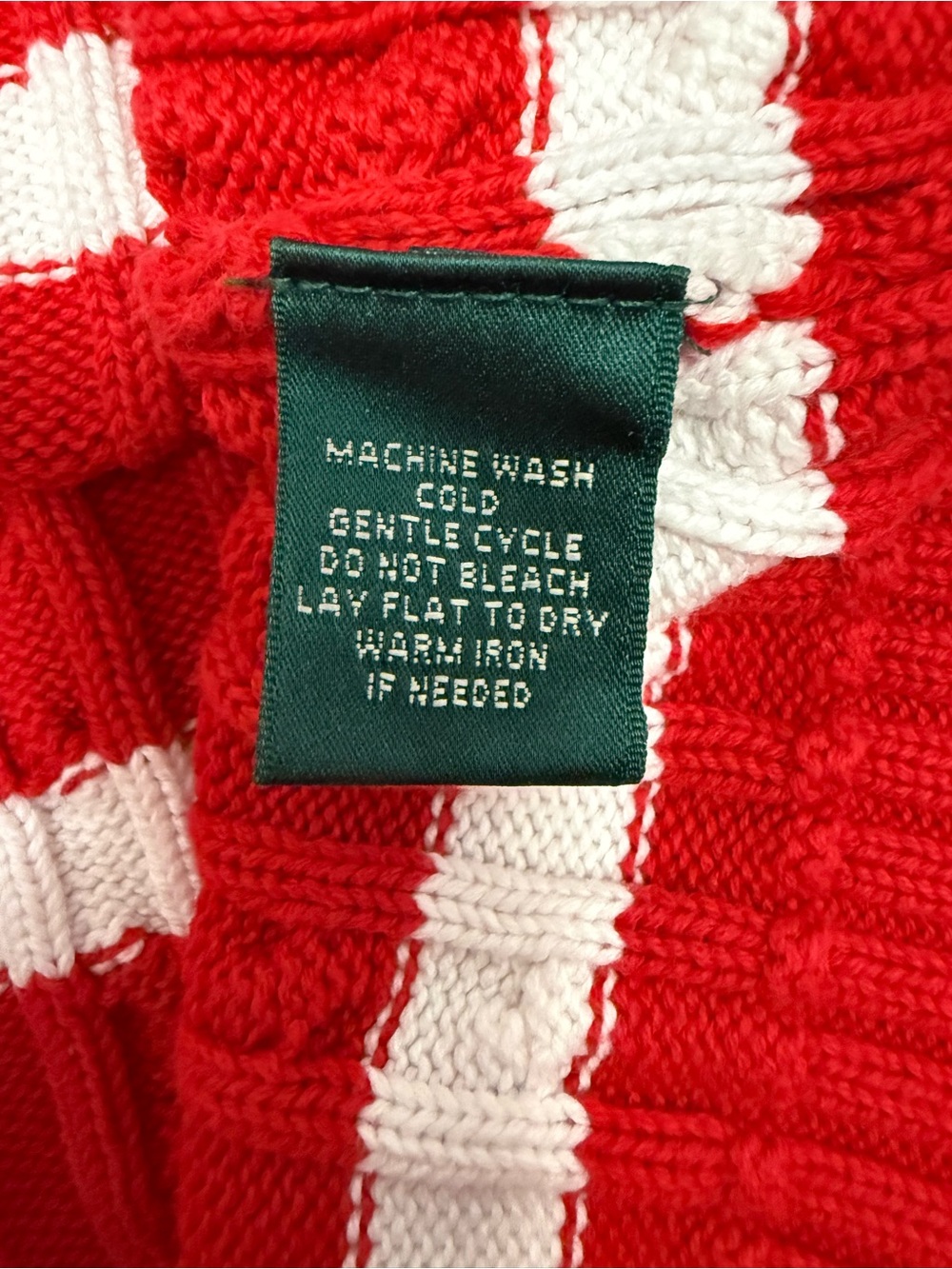 Striped Crewneck Sweater in Red and White - Picture 6 of 6